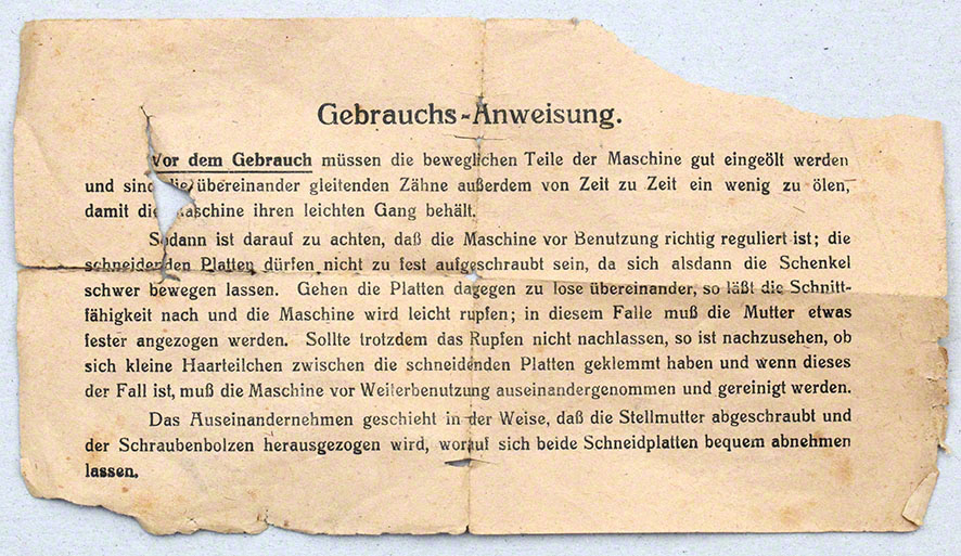 Norma-Haarschneidemaschine