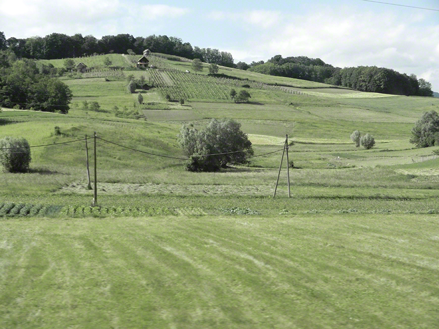 Lepoglava-Zagreb, Landschaft