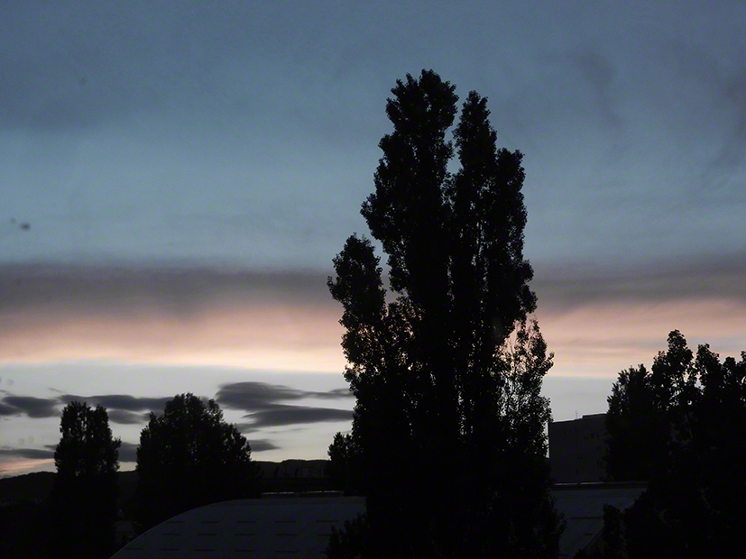 Lepoglava-Zagreb, Sonnenuntergang