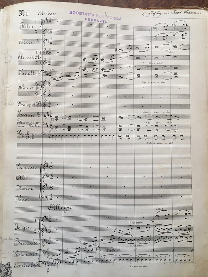 Notenbeispiel Czernowitz