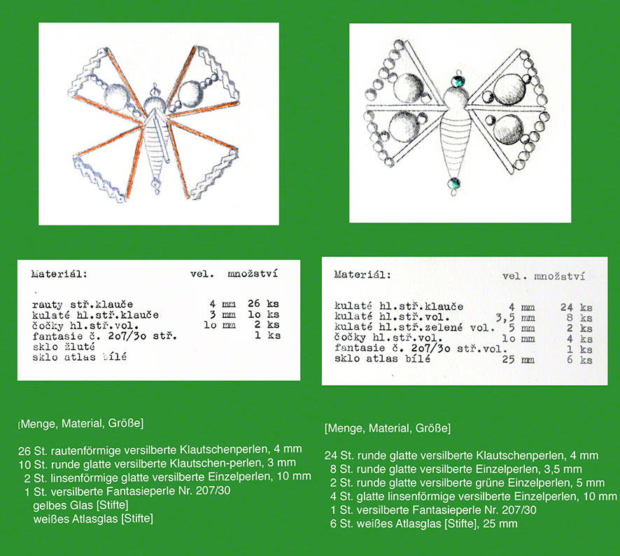 Gablonz Schmetterlinge