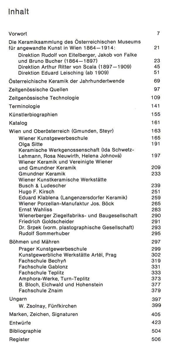 Neuwirth Österreichische Keramik des Jugendstils