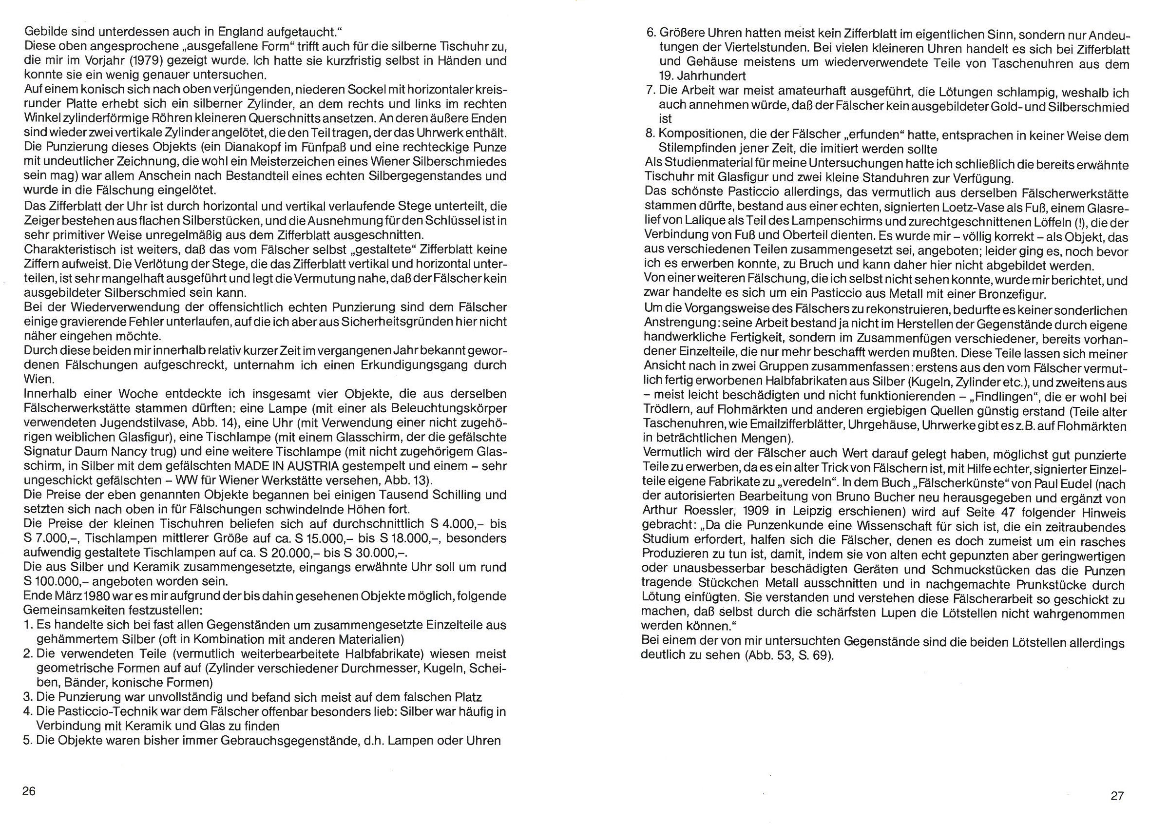 1980-Wiener Jugendstilsilber Fälschung