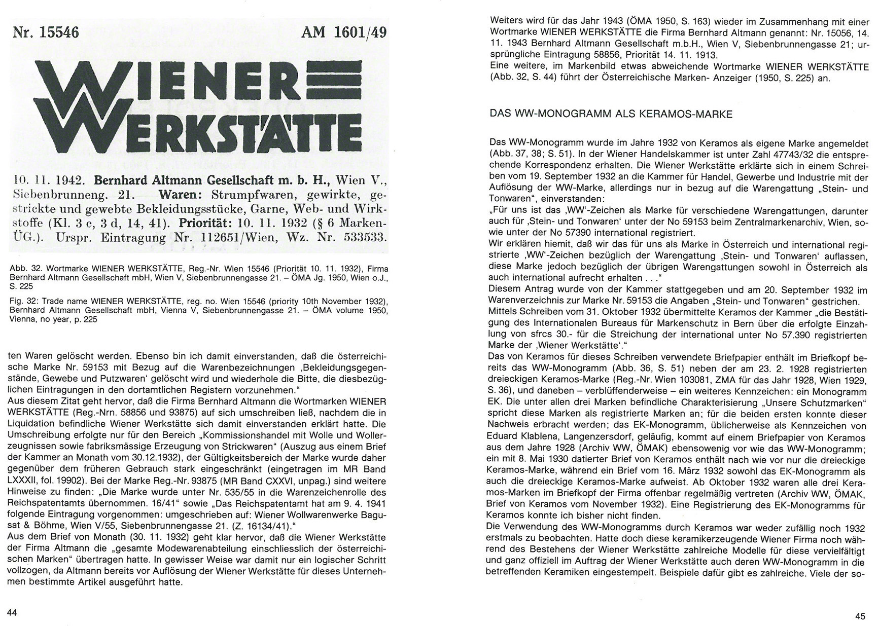 Wiener Werkstätte Schutzmarken