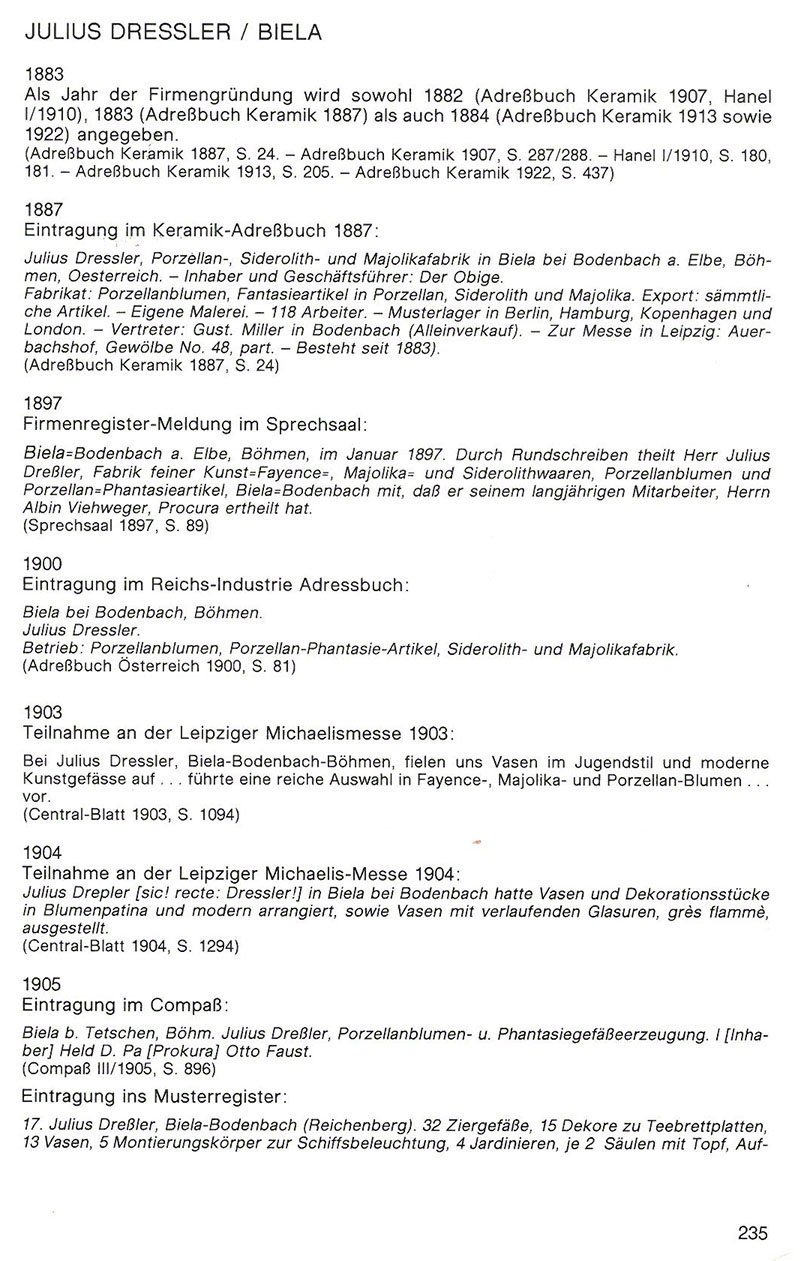 Blühender Jugendstil - Firmen und Marken