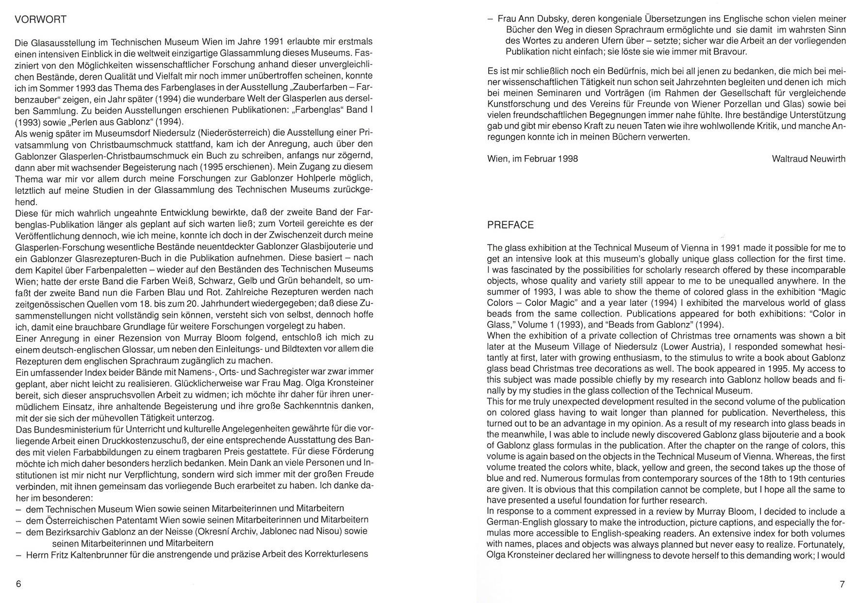 Farbenglas 2 Rot Blau