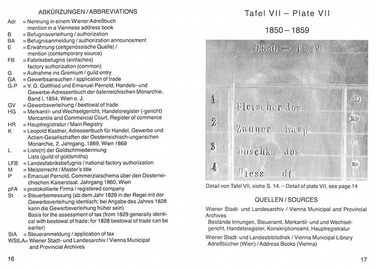 Markenlexikon 7 Punzen 1850-1866